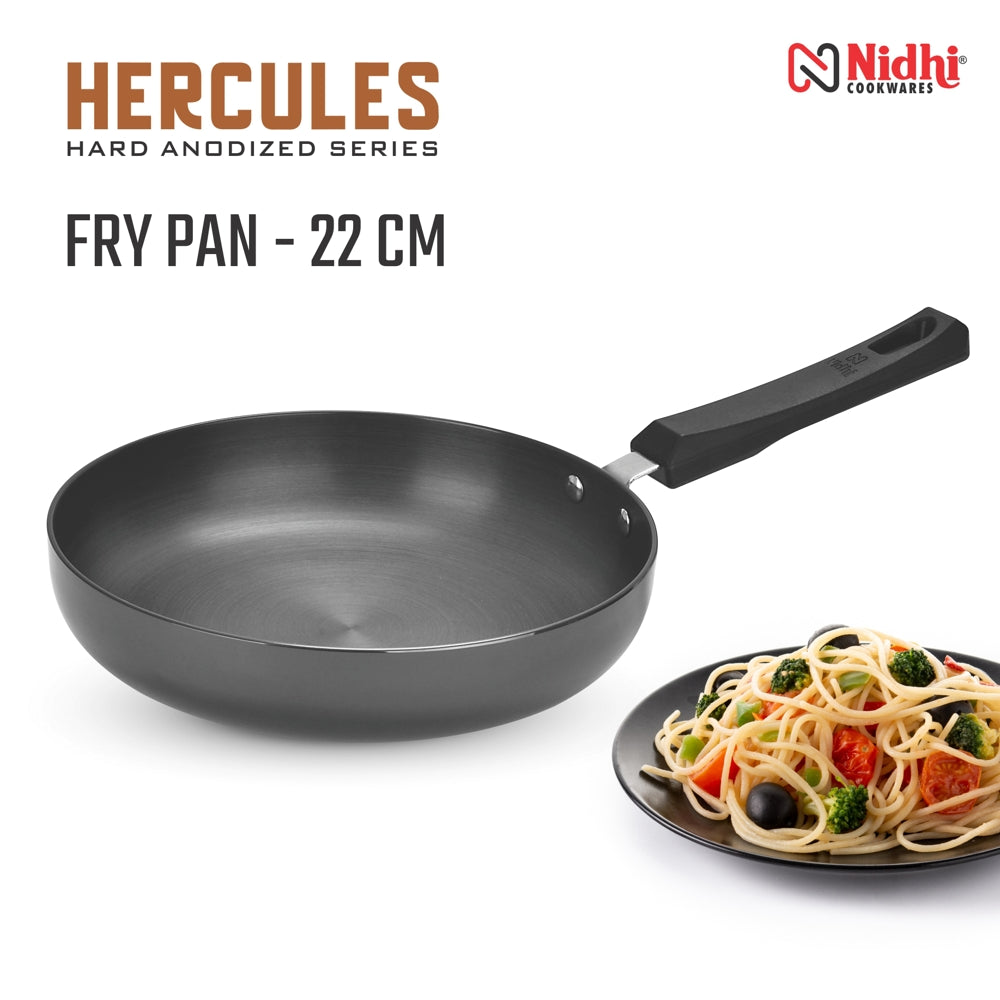 Nidhi Hard Anodised Fry Pan (Black) - 1.5 L - 1 U