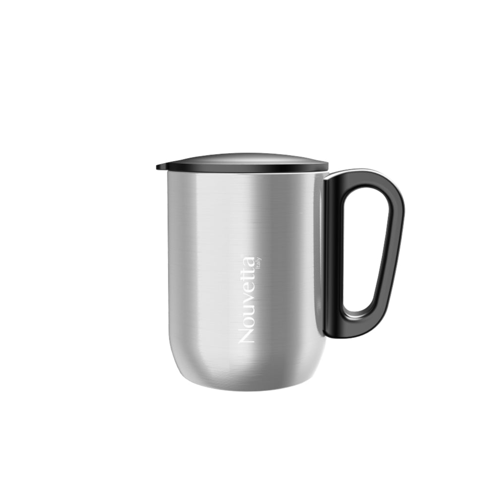 Nouvetta Alpha Double Wall Coffee Mug - (Silver) - 1 Unit
