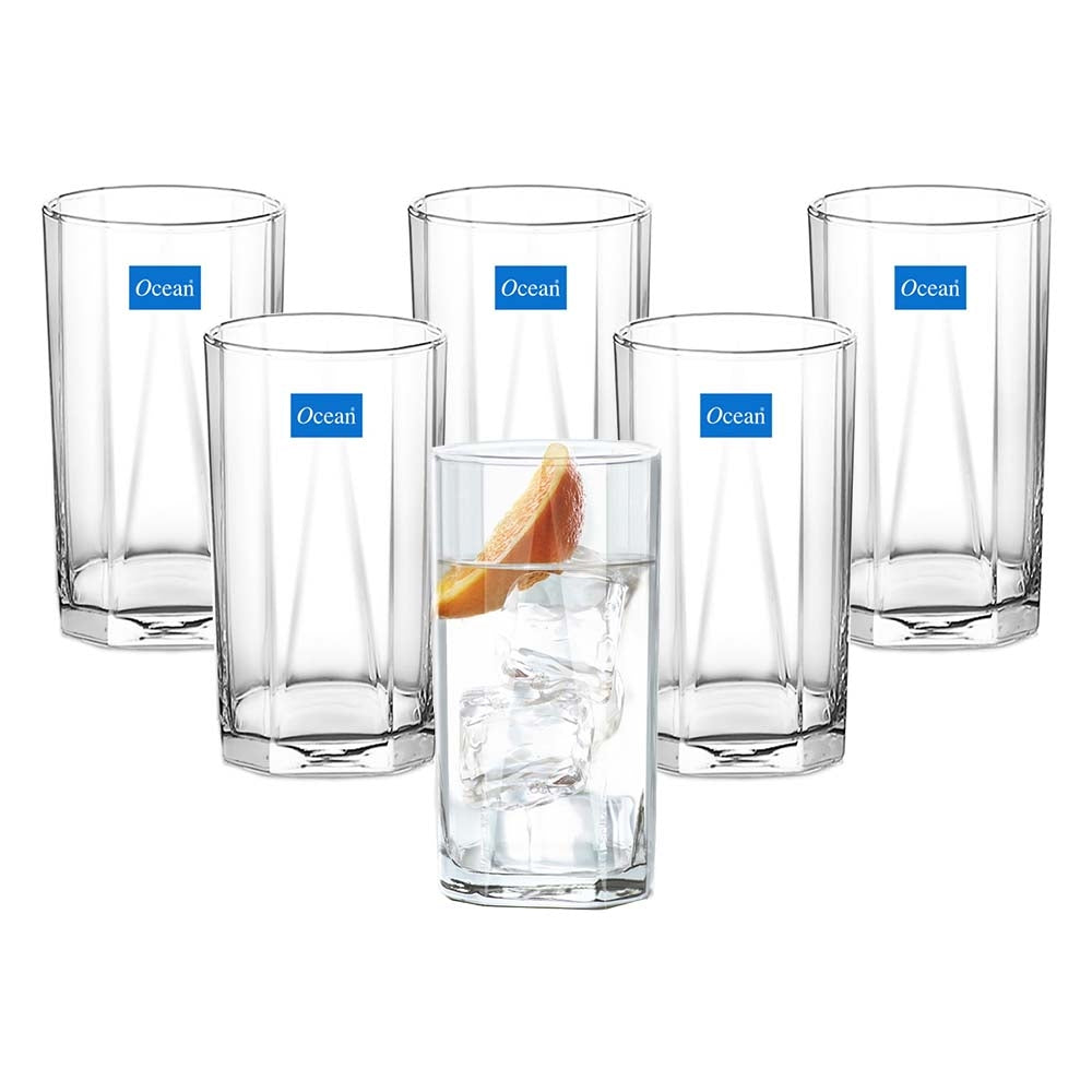 Ocean Pyramid Water Glass Set - 6 Pieces - 6 U