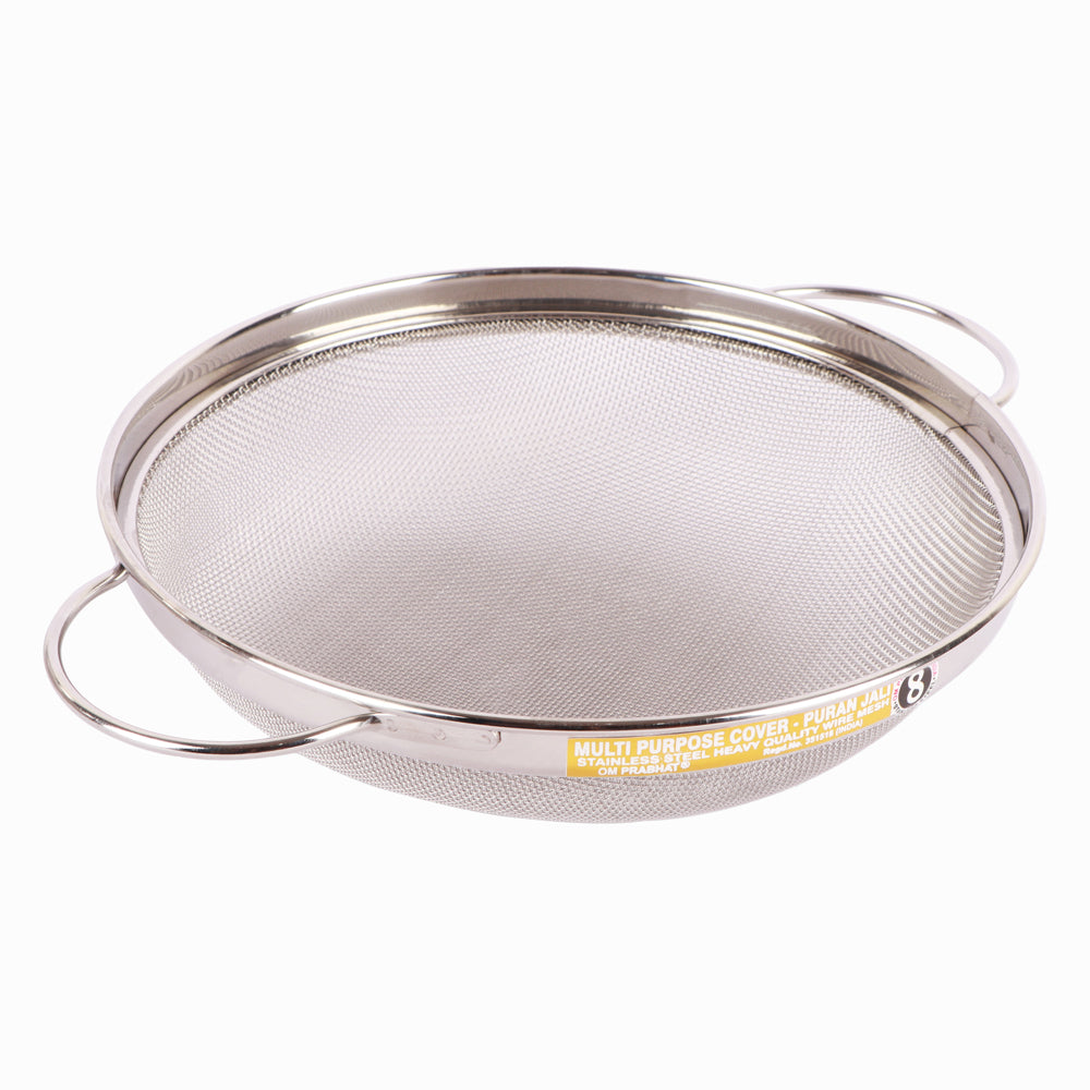 Om Prabhat Stainless Steel Fruit Basket Cover ( Puran Jali ) No.8 - 1 Unit