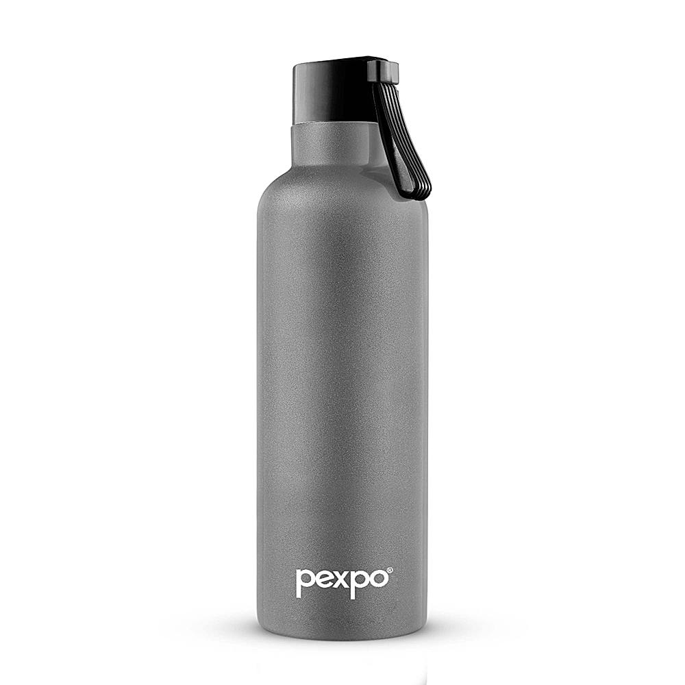 Pexpo Oslo Stainless Steel Insulated Hot & Cold Bottle (Grey) 750 ml - 1 Unit