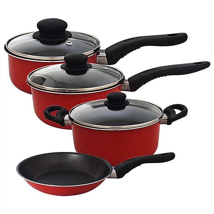 Pigeon ESS Non-Stick Gift Set (Red) - 7 Pieces - 1 U