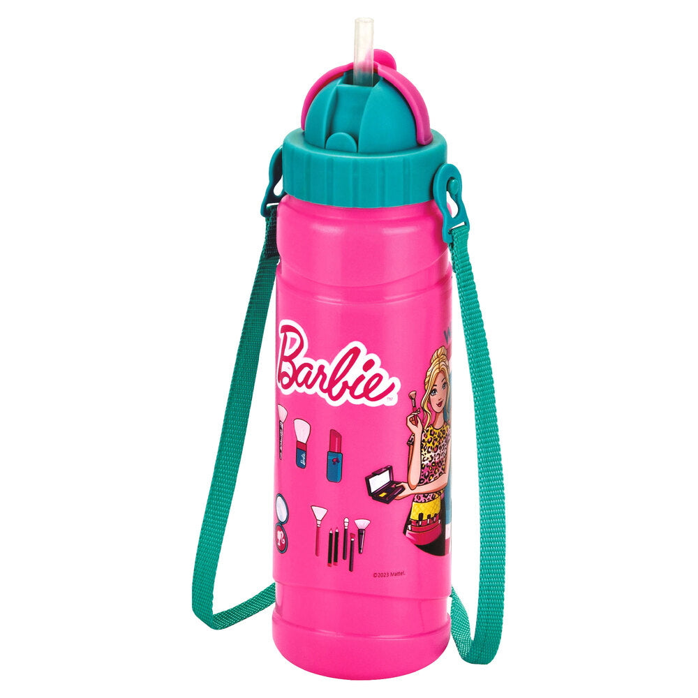 Pratap Barbie Kids Water Bottle D2 (Pink) - 1 U