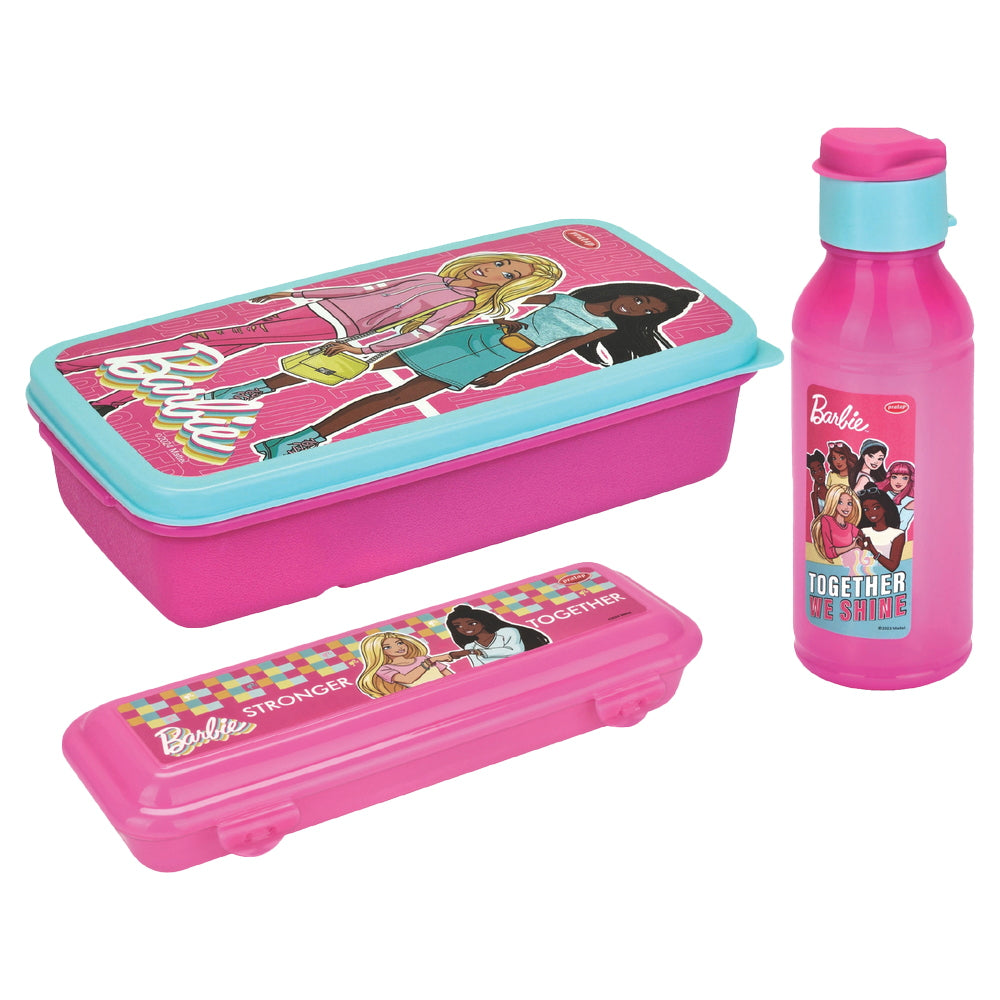 Pratap Barbie School Gift Set (Pink & Light Blue) - Set Of 3 - 1 U
