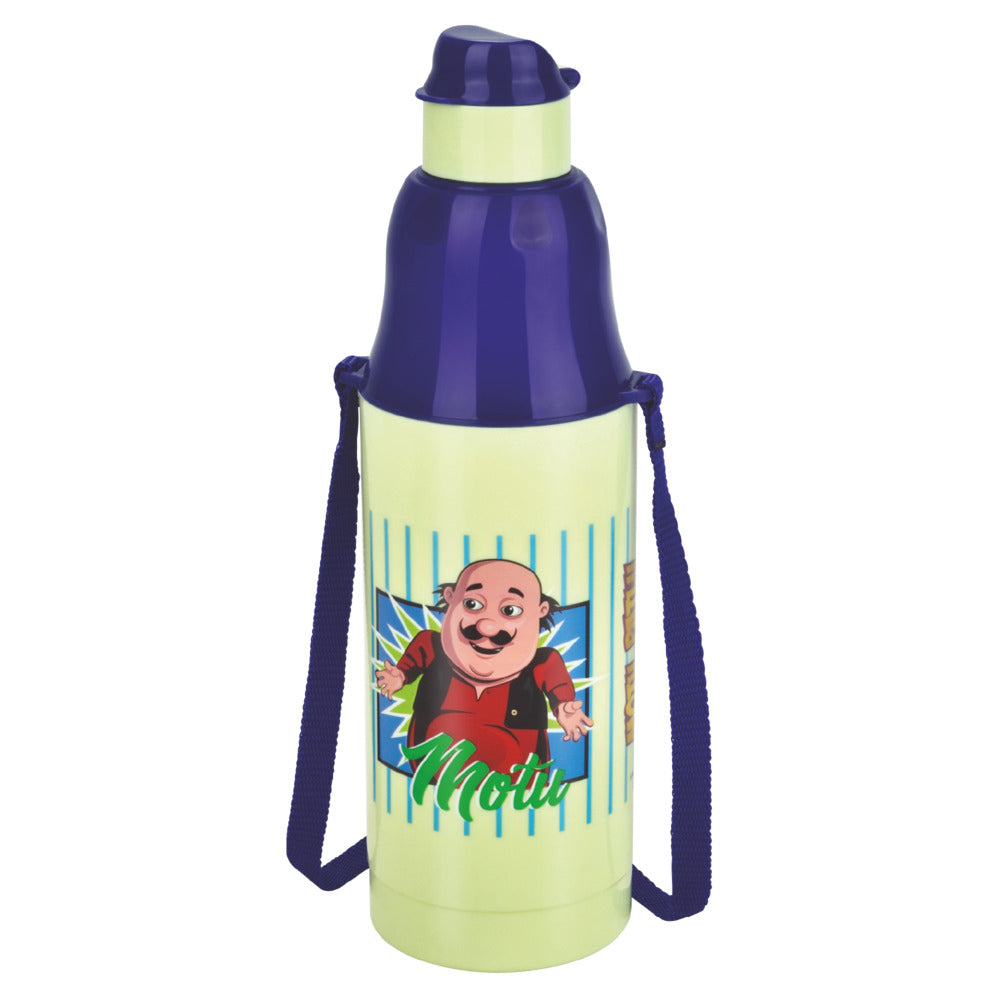Pratap Motu Patlu Kids Water Bottle (Light Green) - 1 U