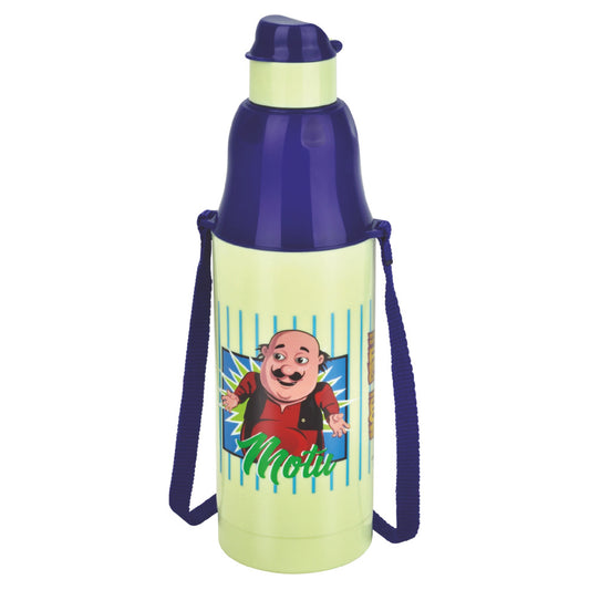 Pratap Motu Patlu Kids Water Bottle (Light Green) - 1 U