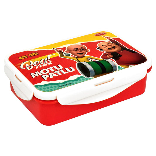 Pratap Motu Patlu Lunch Box (White & Red) - 650 ml - 1 U