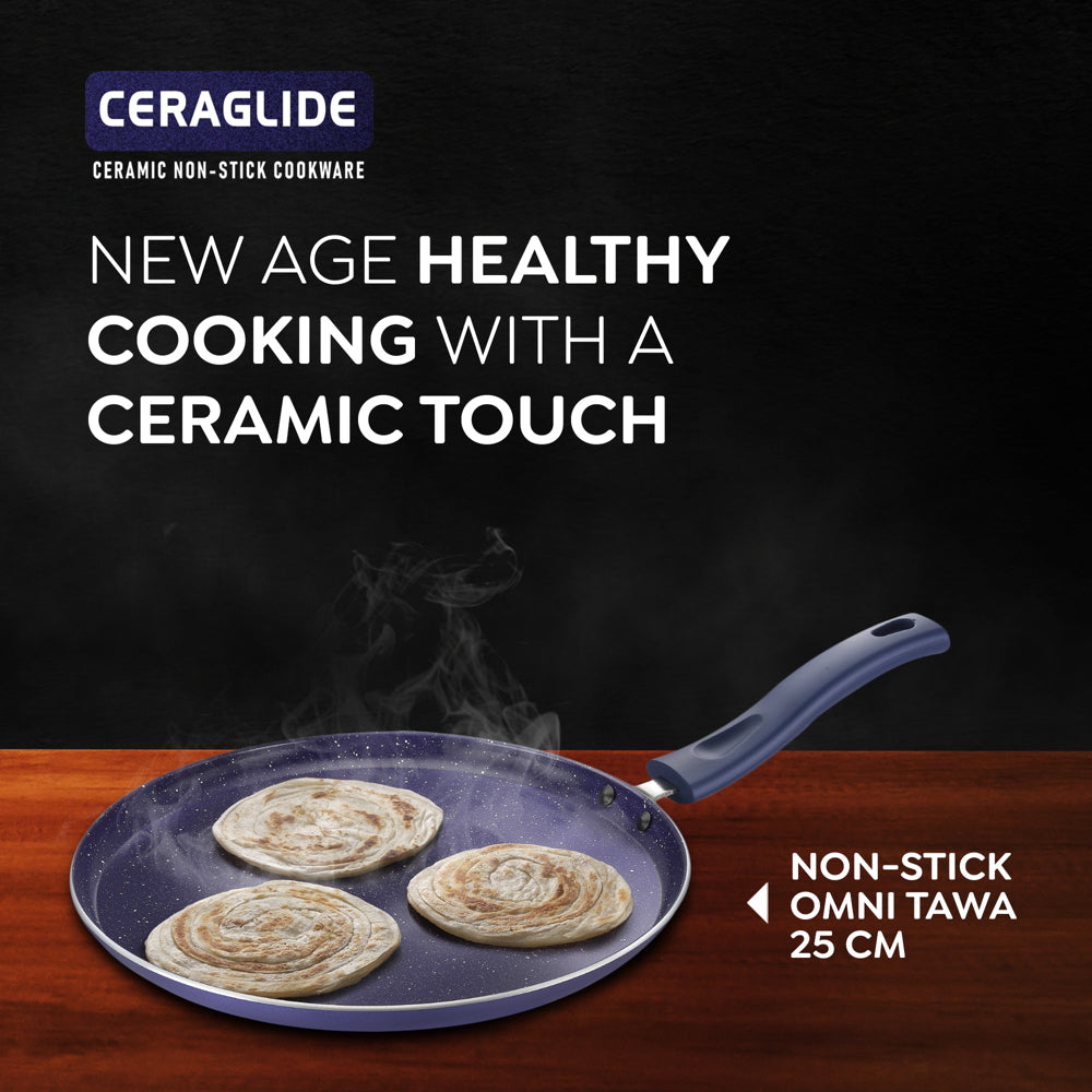 Prestige Ceraglide Non Stick Omni Tawa - Aluminium (25 cm) - 1 U