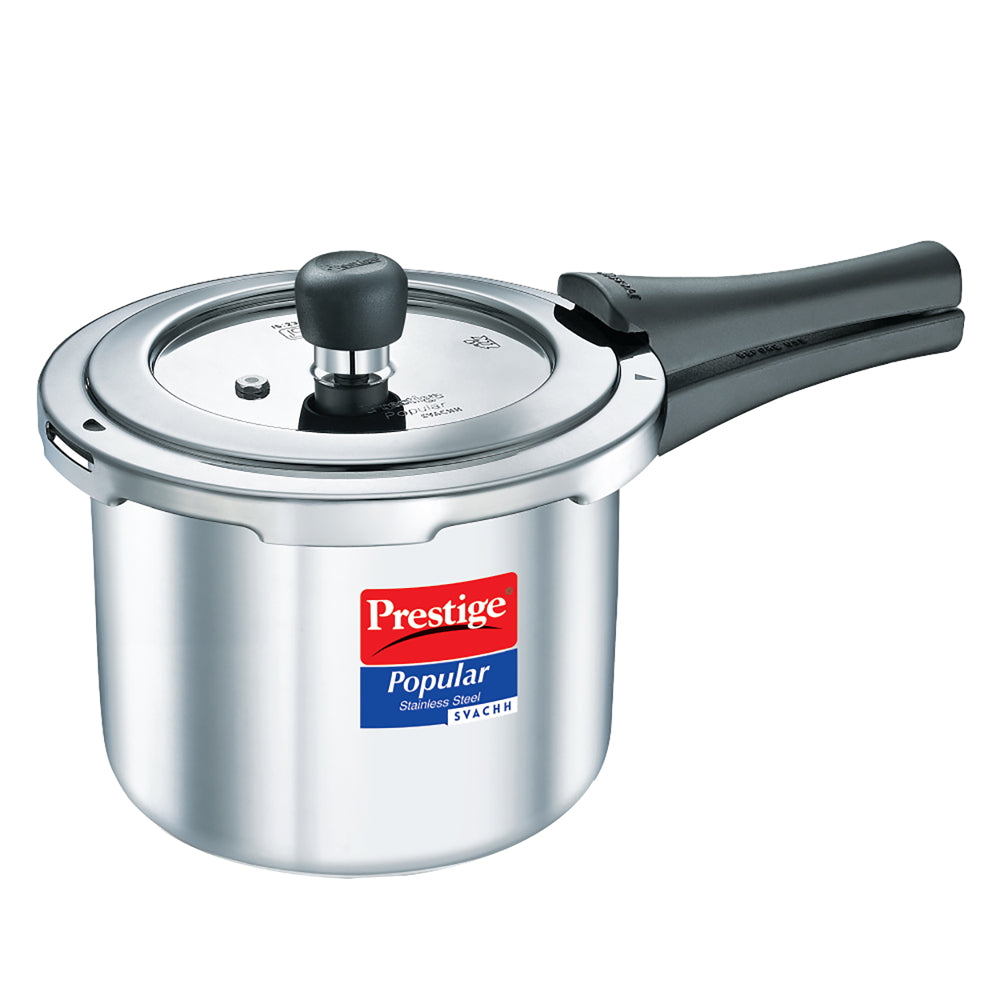 Prestige Popular Stainless Steel Svachh Outer Lid Pressure Cooker - 3 L - 1 Unit