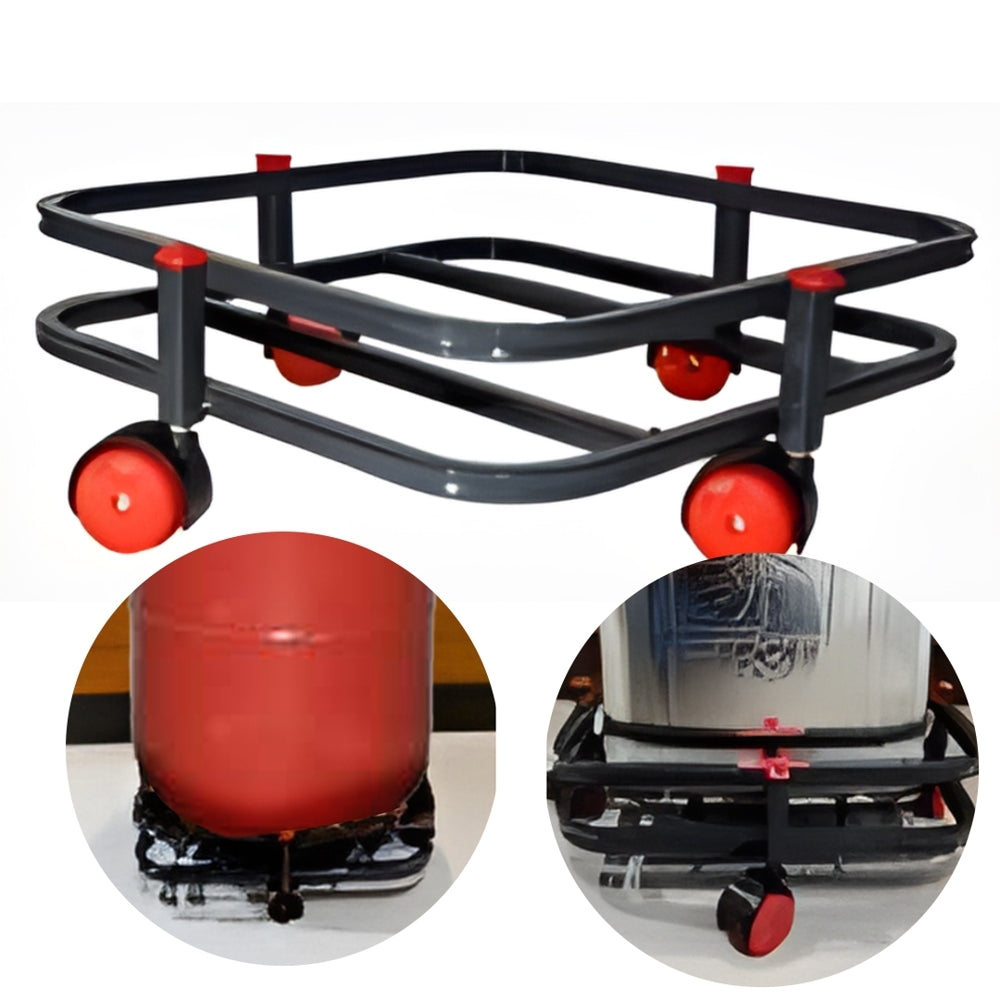 Right Kitchen Cylinder Trolley -30.5X10X30.5 cm - 1 U