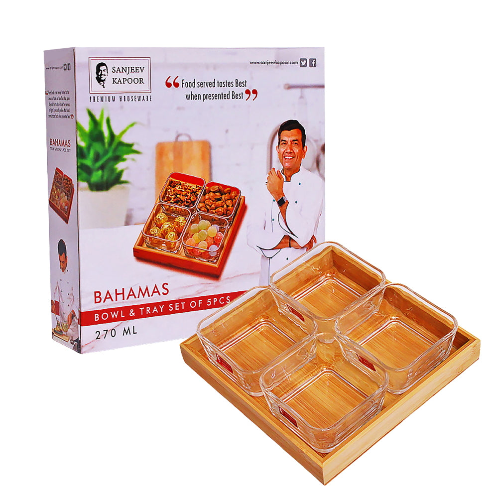 Sanjeev kapoor Bahamas Bowl & Tray Set - 5 U
