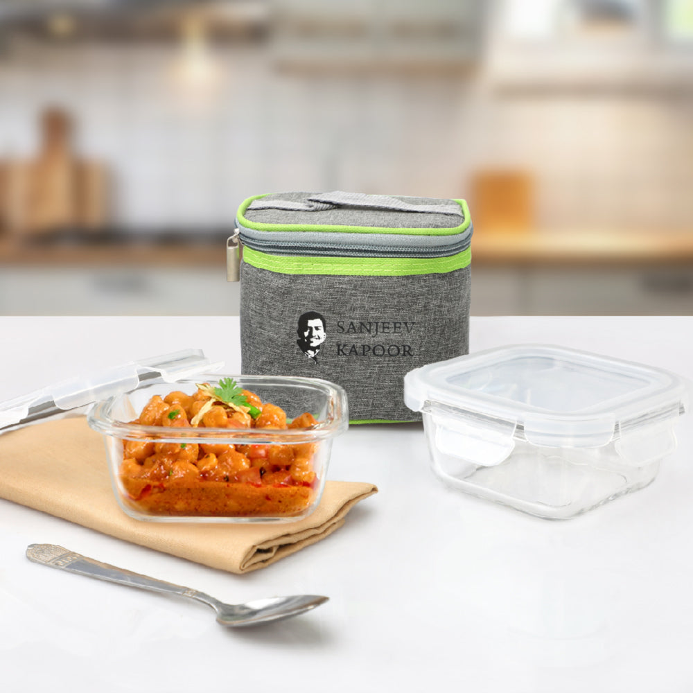Sanjeev Kapoor Boston Lunch Box With Bag - (400 ml) - 1 Unit