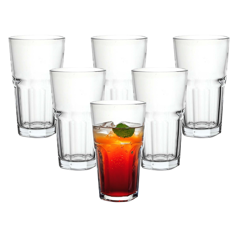 Sanjeev Kapoor Melbourne Long Drinking Glass (420 ml) - Set Of 6 - 6 U