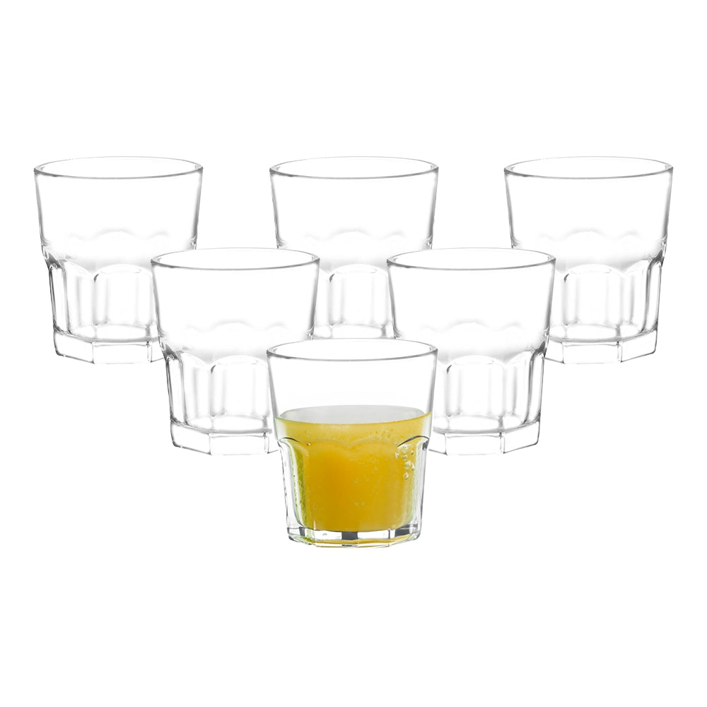 Sanjeev Kapoor Melbourne Rock Glass Set (350 ml) - Set Of 6 - 6 U