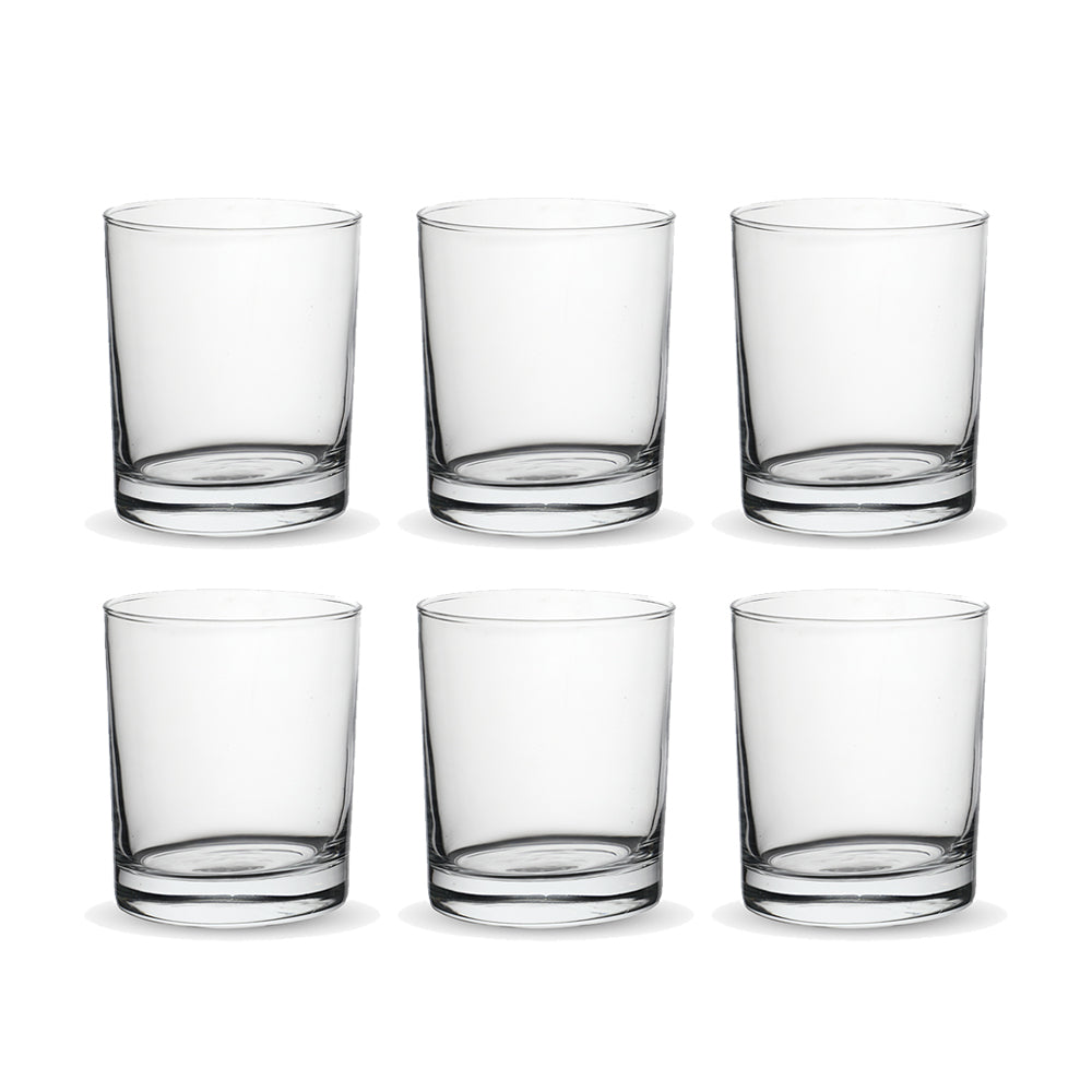 Sanjeev Kapoor Mexico Whisky Glass (385 ml) - Set Of 6 - 1 U