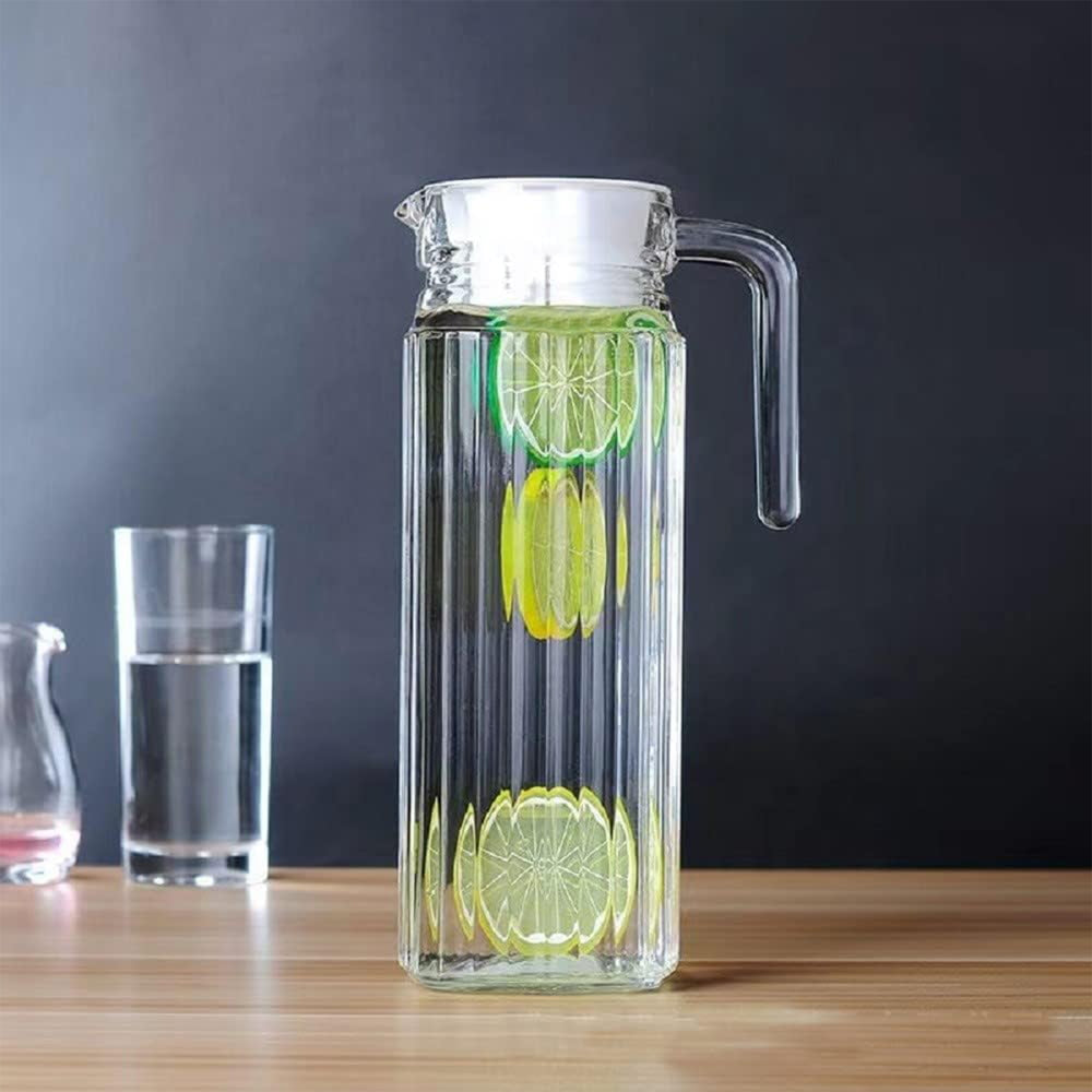 Sanjeev Kapoor Quadro Glassware Fridge Water Jug (1.1 L) - 1 U