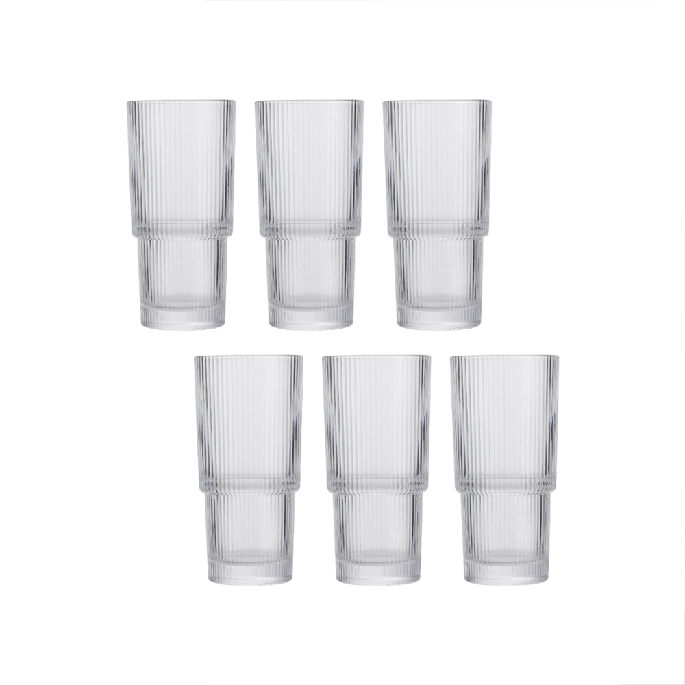 Sanjeev Kapoor Stackable Water Glass (300 Ml) - Set Of 6 - 1 U