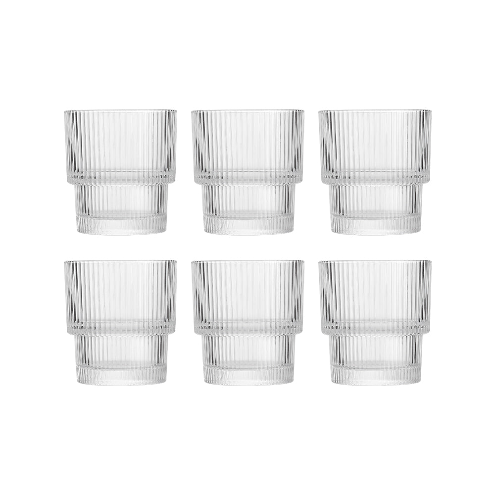 Sanjeev Kapoor Stackable Whisky Glass (330 Ml) - Set Of 6 - 1 U