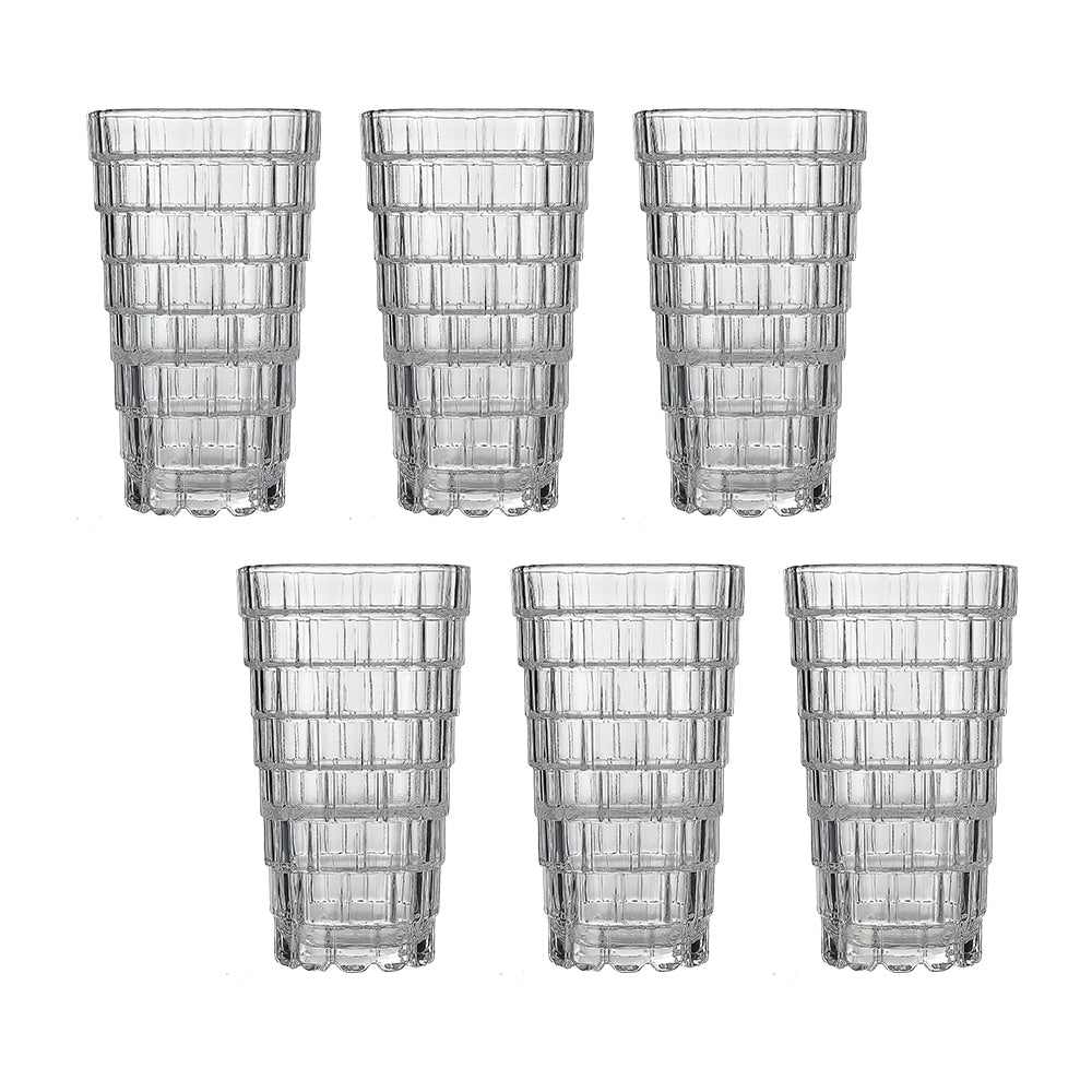 Sanjeev Kapoor Trix Hi-Ball Glass (380ml) - Set Of 6 - 1 U