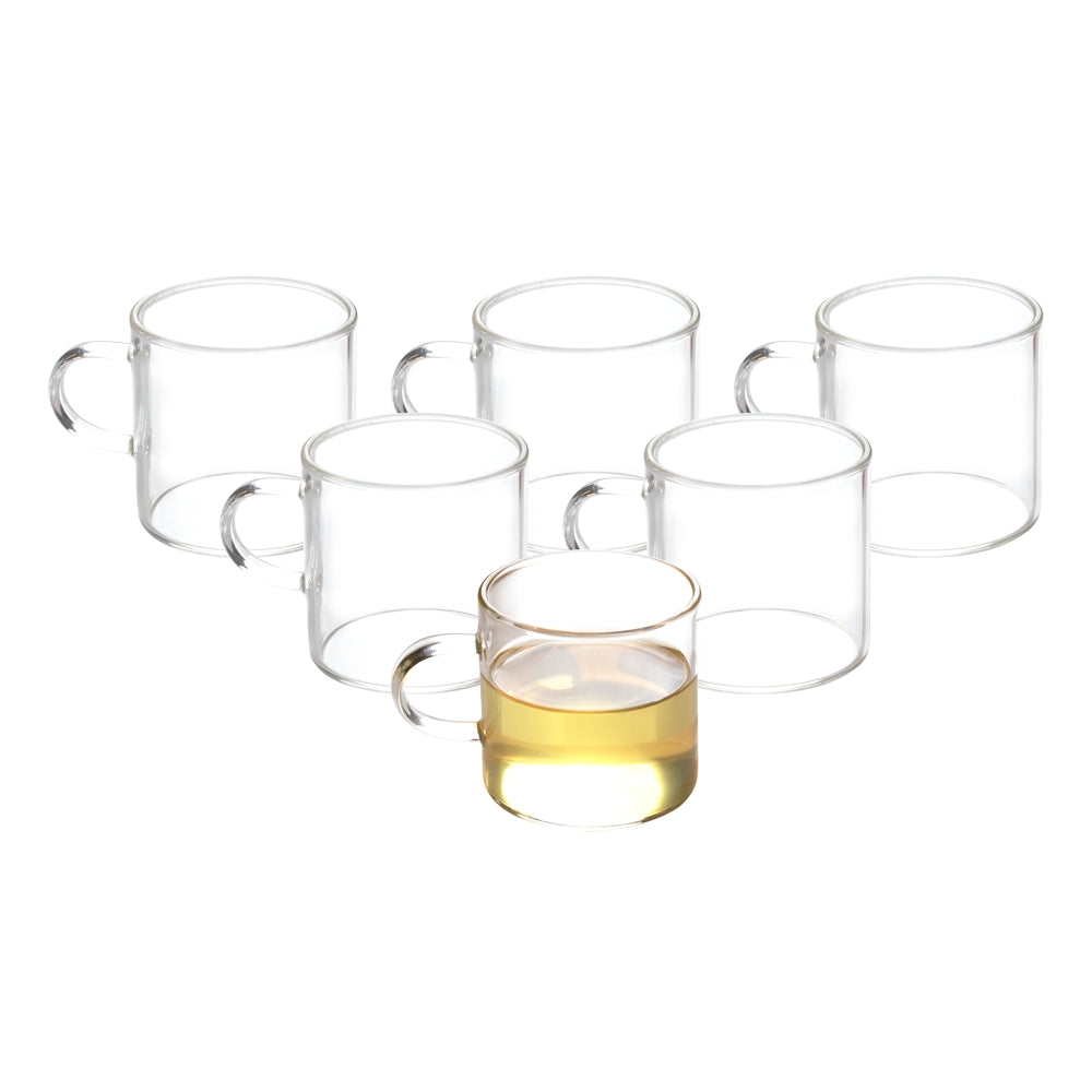 Sanjeev Kapoor Tucson High Borosilicate Mug (130 ml) - Set Of 6 - 6 U