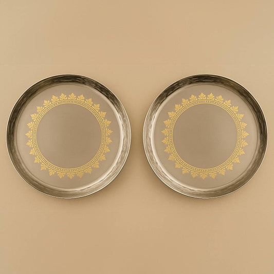 SEGA Stainless Steel Mathar German Plate- Set Of 2 - 1 Unit