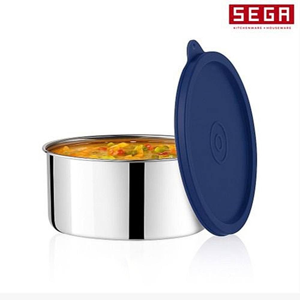 Sega Tupper Pot Stainless Steel Container (500 ml) - Set Of 2 - 1 U