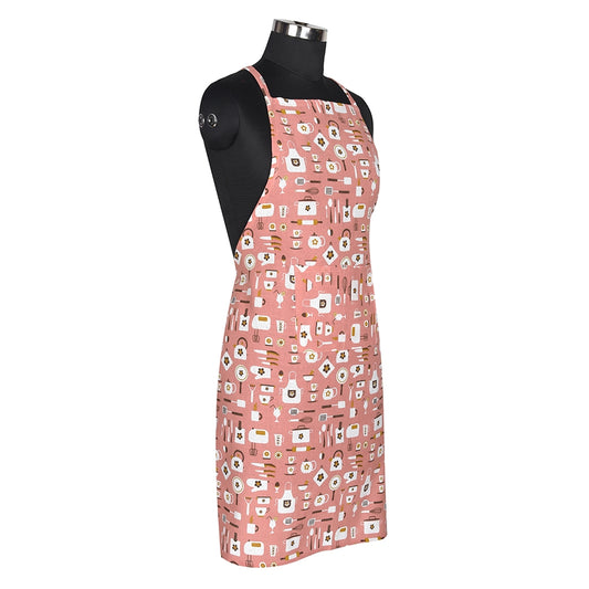 Sevenstar Cotton Kitchen Apron - Brown - 1 U