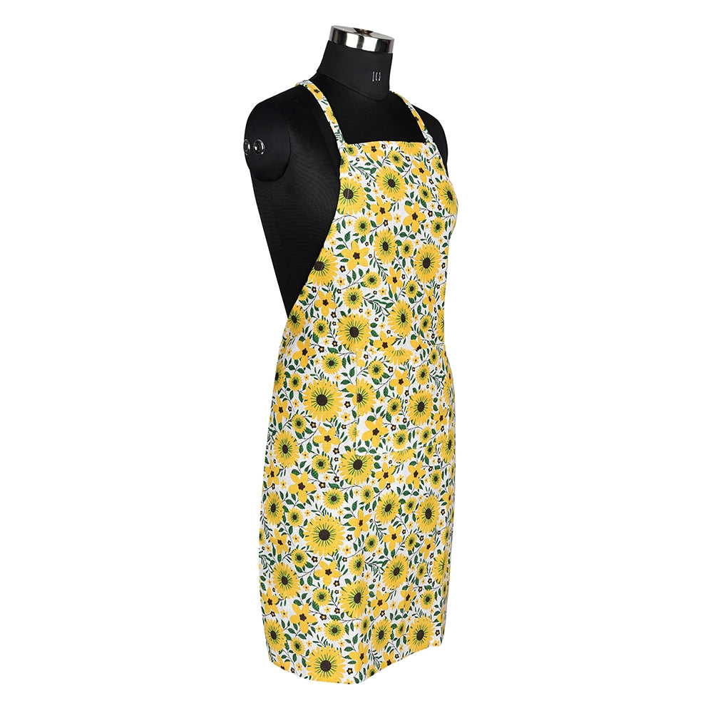 Sevenstar Cotton Kitchen Apron - Yellow - 1 U