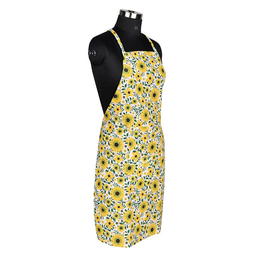Sevenstar Cotton Kitchen Apron - Yellow - 1 U