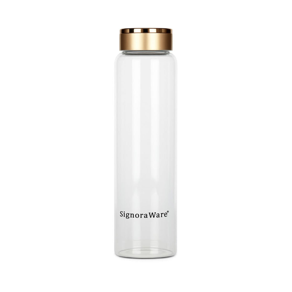 SignoraWare Borosilicate Glass Water Bottle - 750 ml