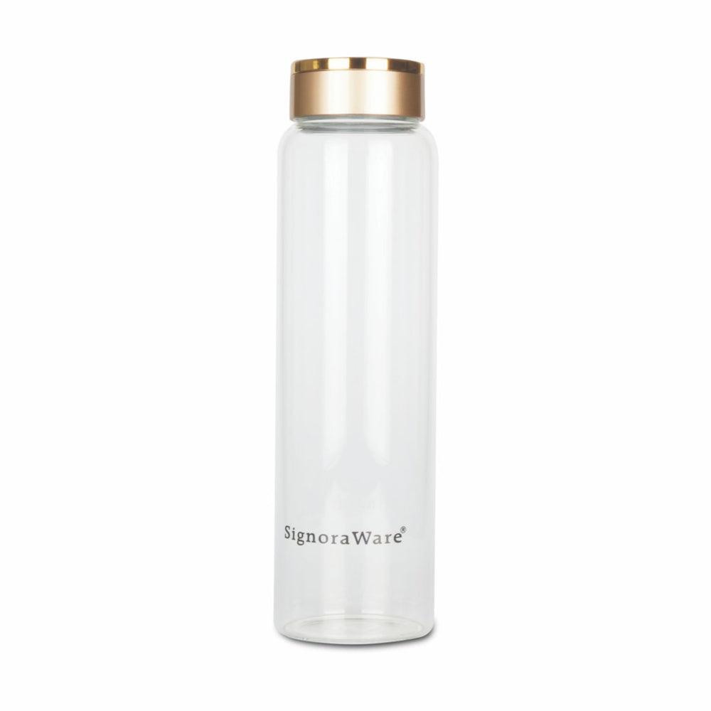 SignoraWare Borosilicate Glass Water Bottle - 1 L