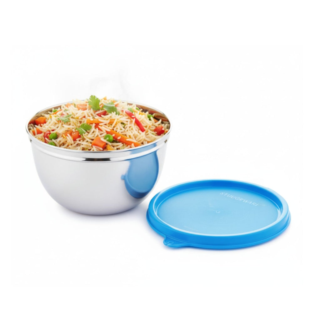 Signoraware Steel Mixing Bowl - Blue - 1 L