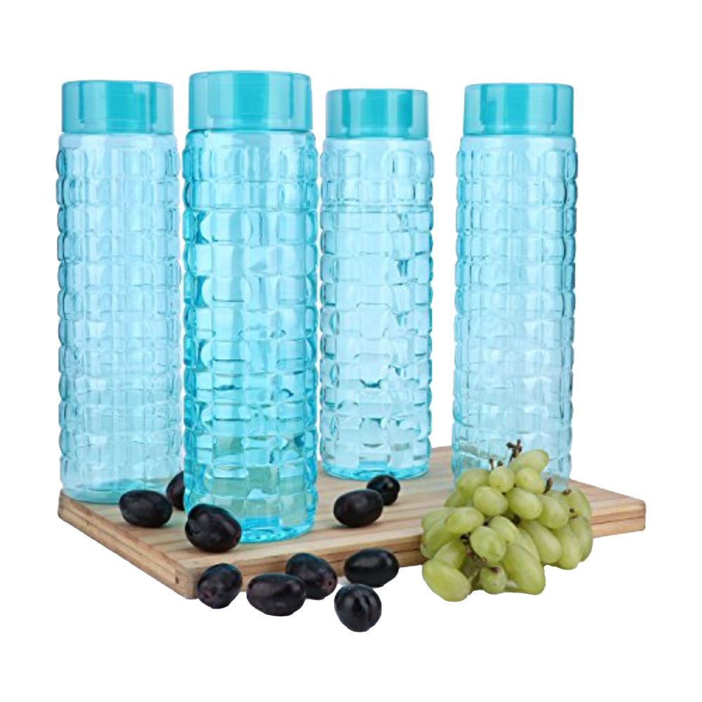 Steelo Solitaire Plastic Bottle - Blue (1000 ml) - 4 U