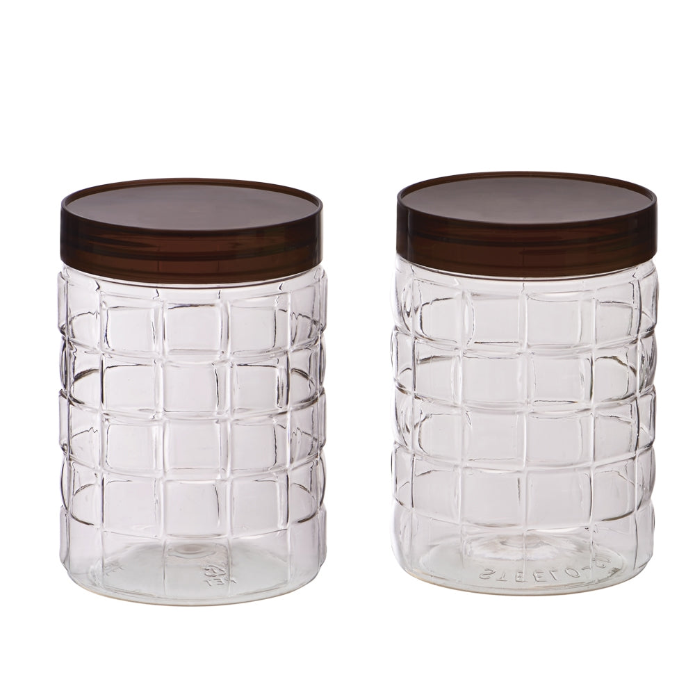 Steelo Solitaire Plastic Container - 2x1.2 Litres - 1 U