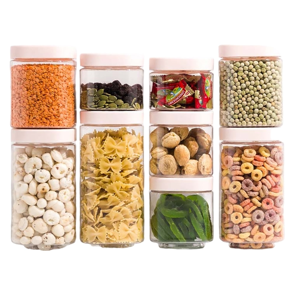Steelo Stack & Lock Square Plastic Container Set - 9 Pieces - 1 U