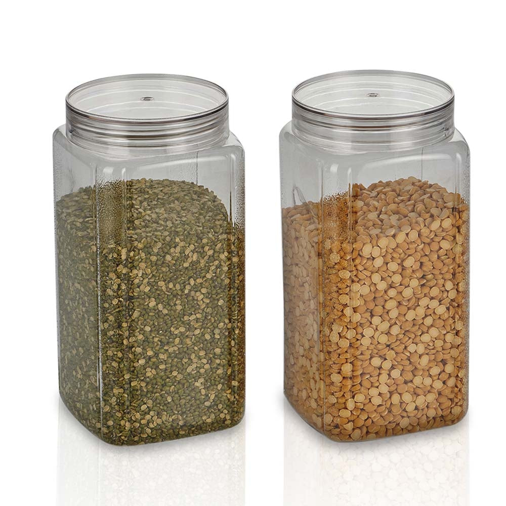 Steelo Varg Plastic Container (2000 ml) - Set Of 2 - 2 U