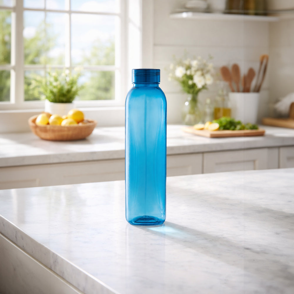 Sunpet Cherry Plastic Water Bottle (1 Liter) Blue - 1 Unit