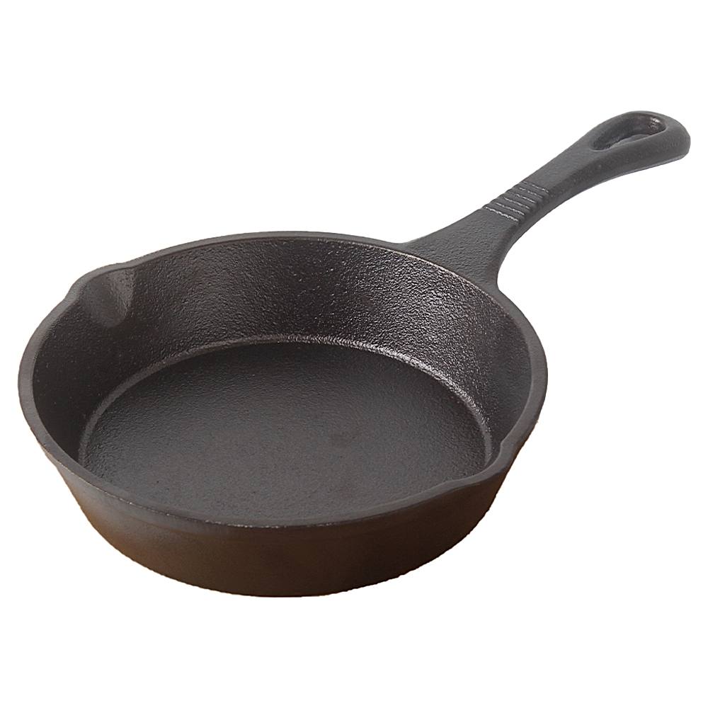 The Indus Valley Pre-Seasoned Cast Iron Small Fry Pan - 6 Inch - 1 U