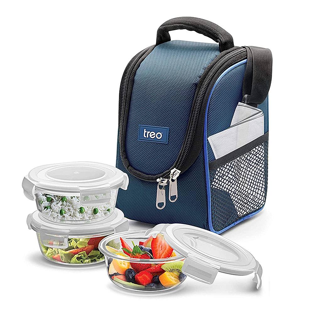Treo Milton Glass Round Tiffin - Set of 3 - 1 U
