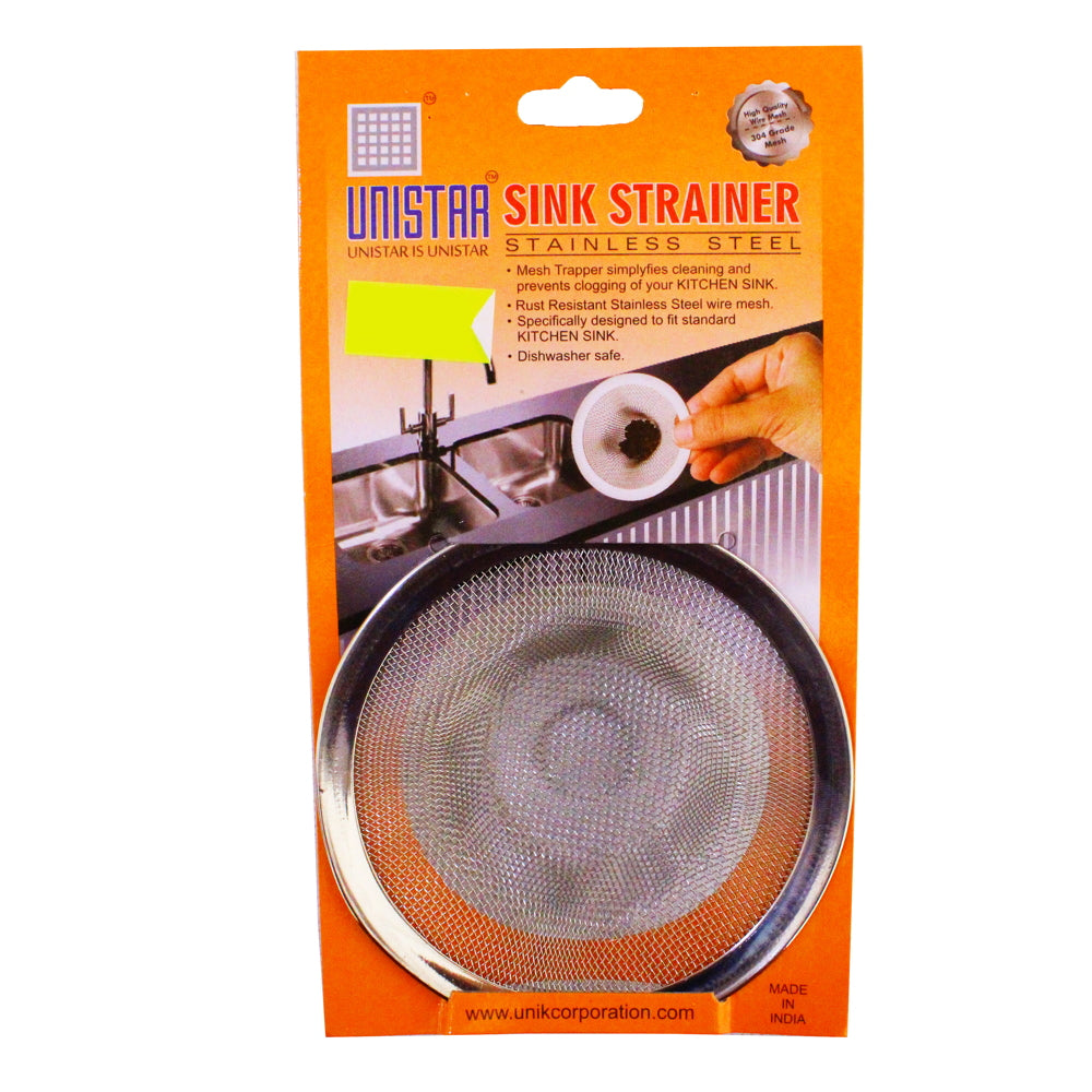Unistar Stainless Steel Sink Strainer - 1 U