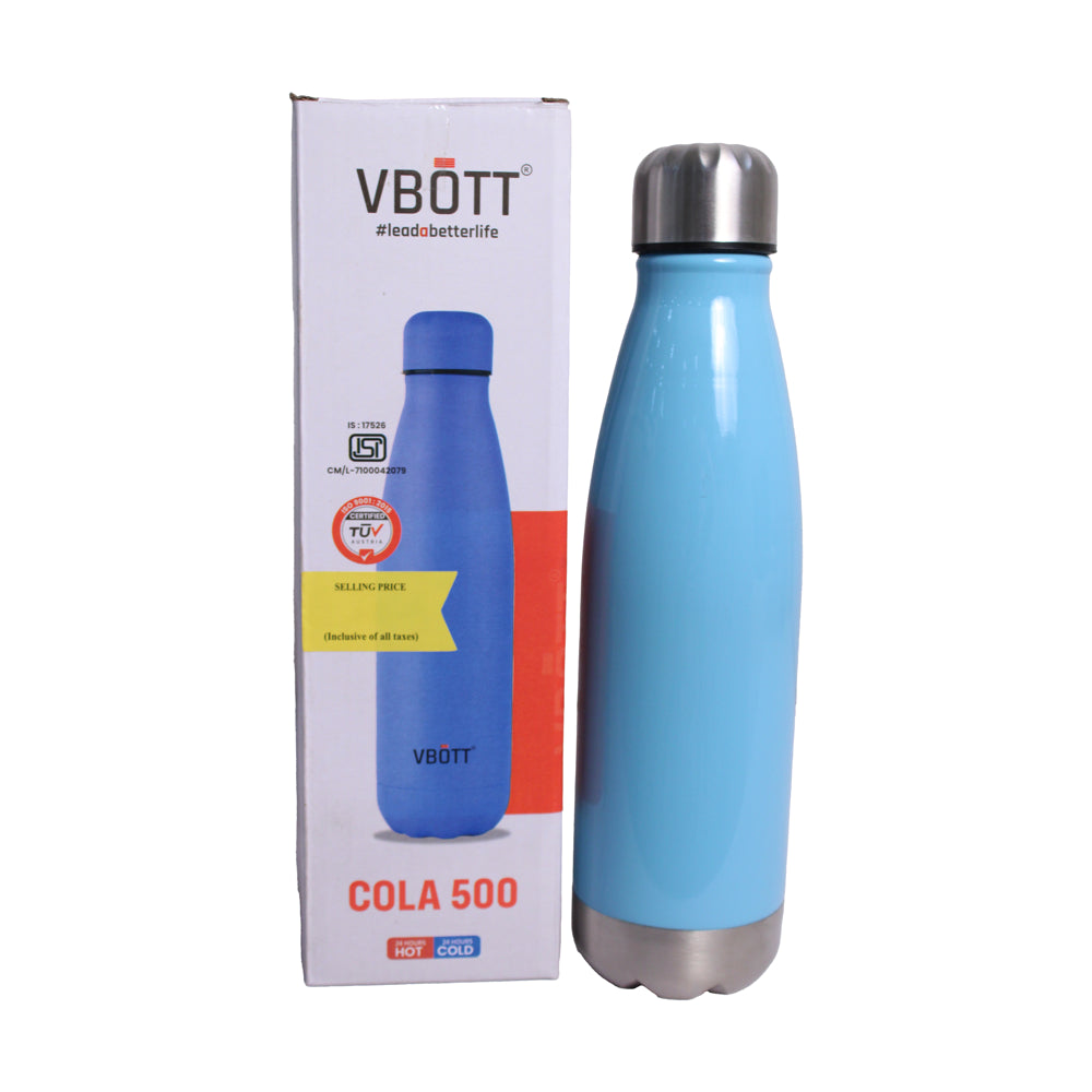 V Bott Stainless Steel Cola Flask Bottle (480 ML) - 1 Unit