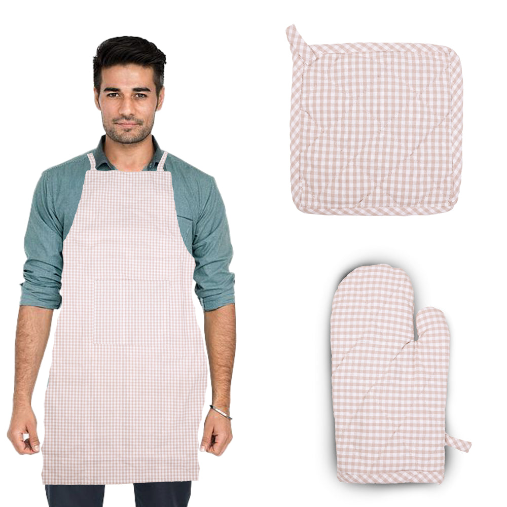VAA Leaves Kitchen Utility Set (Brown) - 3 Pieces - 1 U