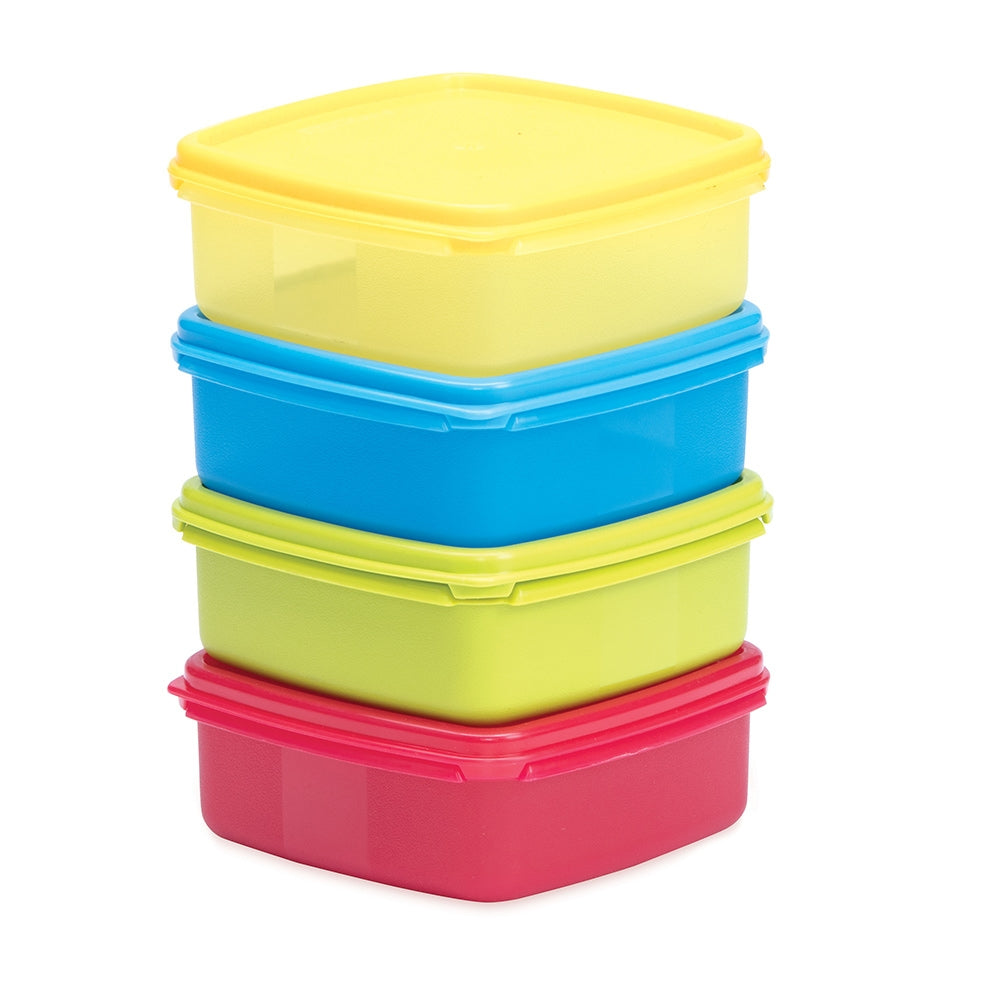 Varmora Fresh Container (Yellow / Blue / Green / Raspberry Pink) - 4 x 650 ml