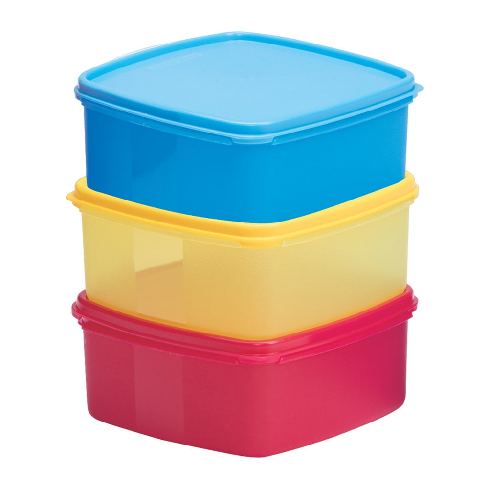 Varmora Fresh Container (Yellow / Blue / Raspberry Pink) - 3 x 1 L