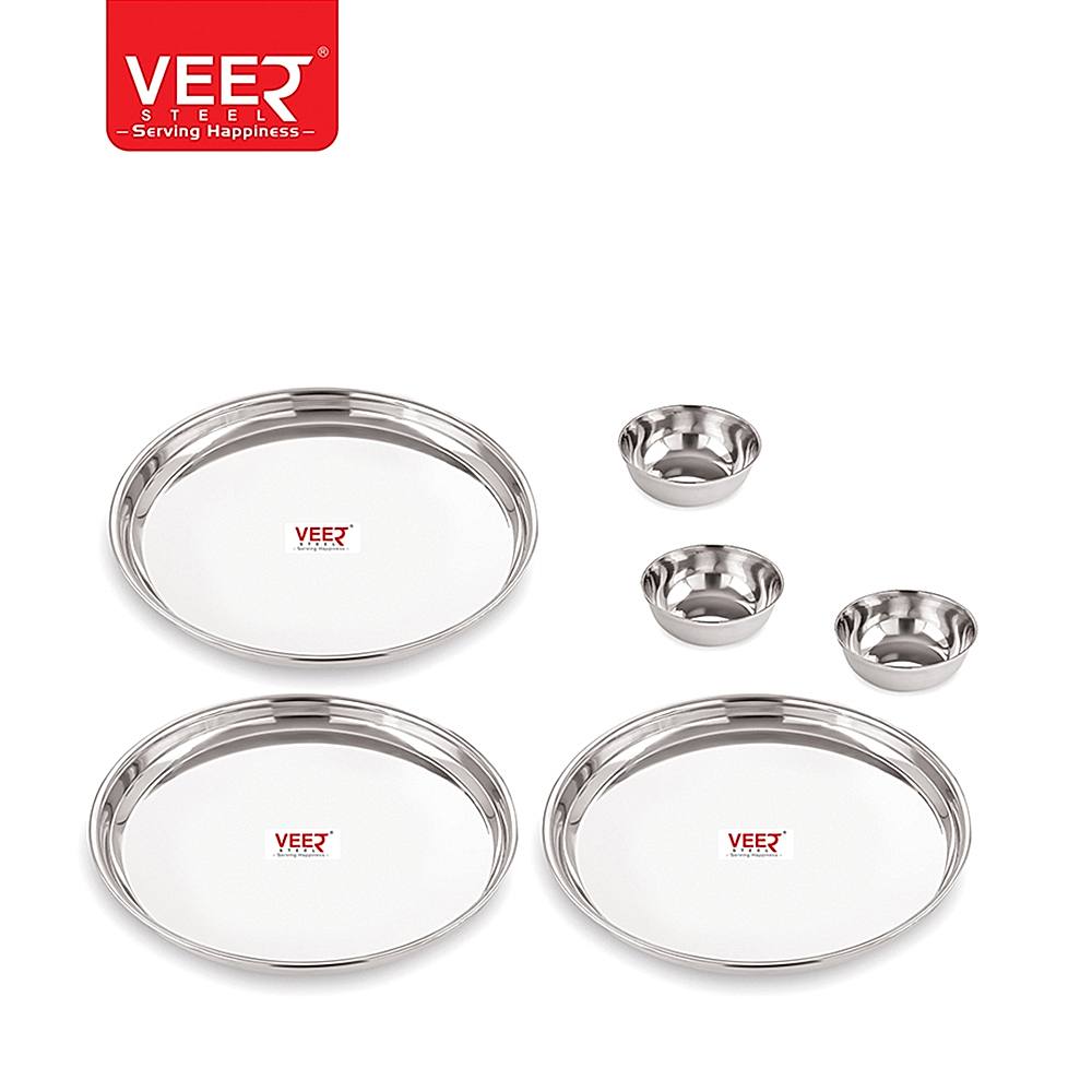 Veer Steel Combo Set - 6 Pieces - 6 U