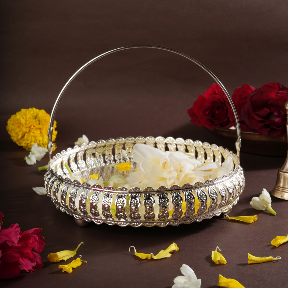 Whitegold Luxury Round German Silver Basket WGS 100 - 1 Unit