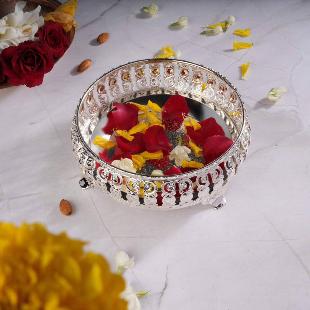 Whitegold Luxury Round German Silver Tray WGS 85 - 1 Unit