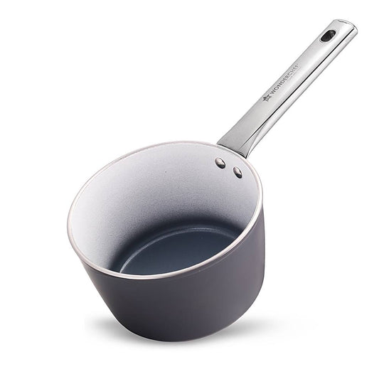 Wonderchef Eco-Glide Ceramic Coated Saucepan (Grey) - 1 Unit