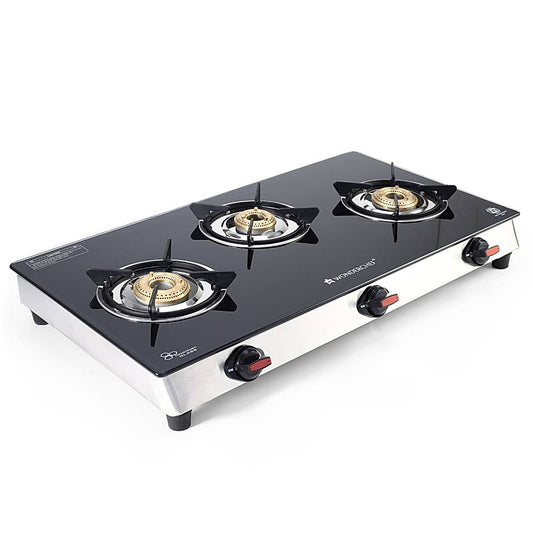 Wonderchef Galaxy Glass Cooktop (Gas Stove) - 3 Burner - 1 Unit
