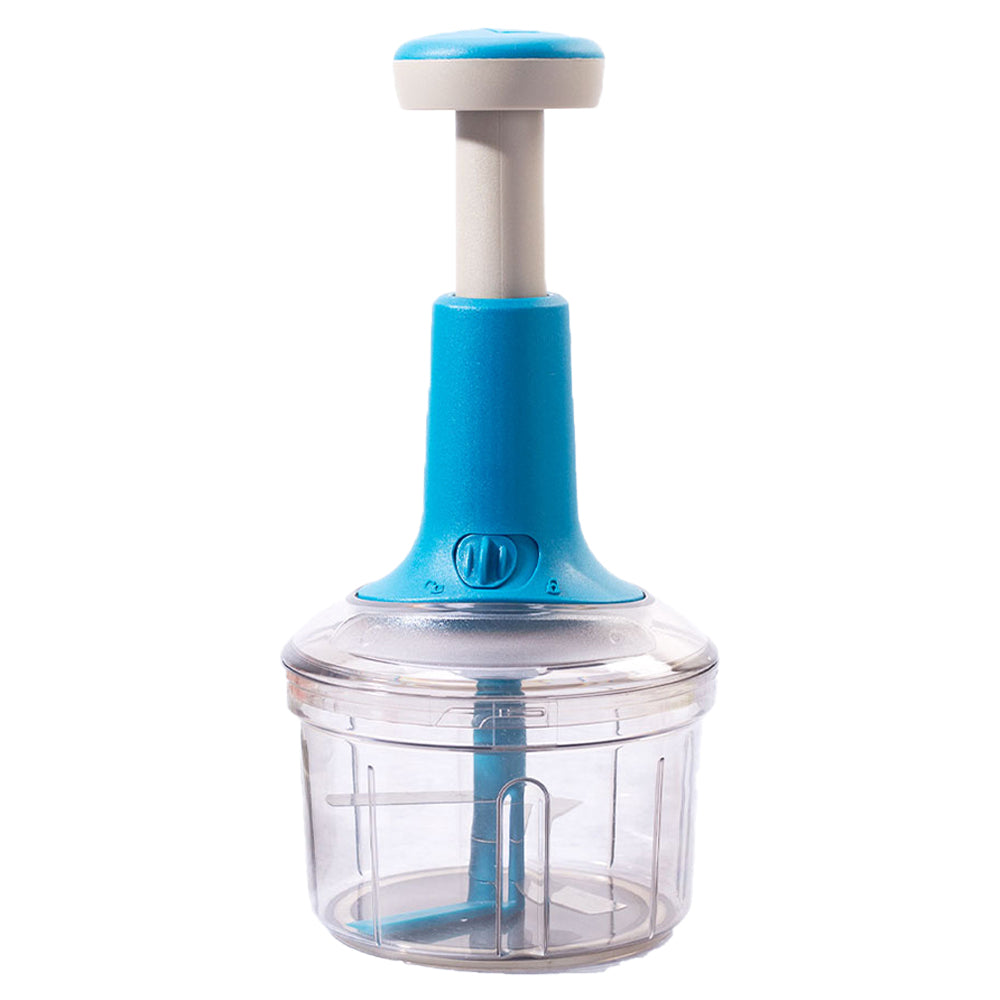 Wonderchef Glory Push Chopper - Blue - 800 ml